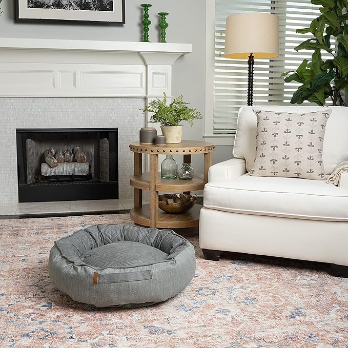 Good Boy Grey Medium Round Cloud Dog Bed