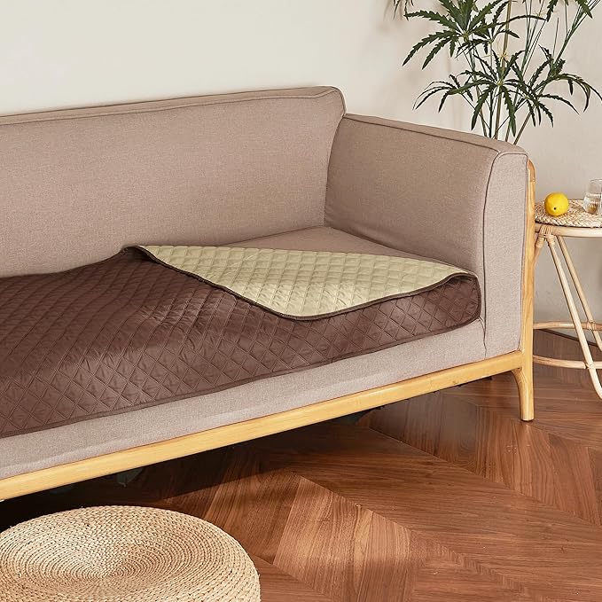 NICETOWN Waterproof Dog Bed Cover Pet Blanket with Anti-Slip Back for Furniture Bed Couch Sofa Cat Blanket Mat for Loveseat Sofa Recliner L-Shape Sofa 30" W 70" L, 1 Piece