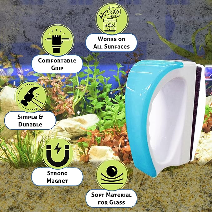 JOR Magnetic Scrubber for Aquarium Fish Tank (30 gallons))