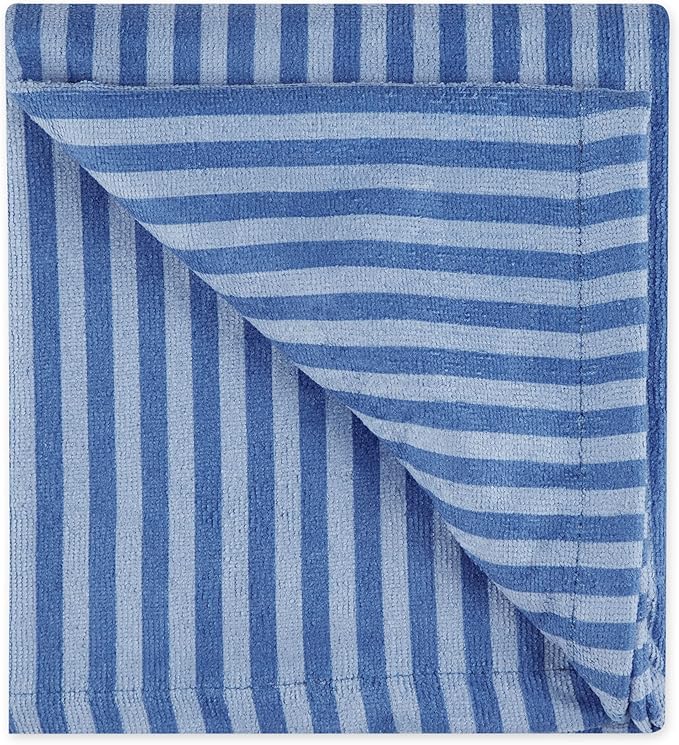 Bone Dry Pet Grooming Towel Collection Absorbent Microfiber X-Large 41x23.5", Striped