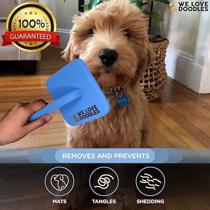 We Love Doodles Dog Slicker Brush for Grooming Pet Hair