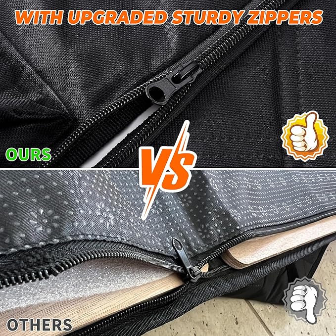 XL Dog Car Back Seat Cover for Trucks 6 Foldable F150 RAM 1500, Silverado,Black