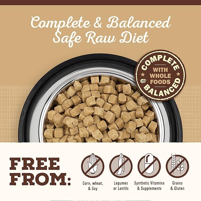 Primal Freeze Dried Dog Food Pronto, Lamb; Scoop & Serve, Complete & Balanced Meal; Also Use as Topper or Treat; Premium, Healthy, Grain Free, High Protein Raw Dog Food (25 oz, 2-pack)