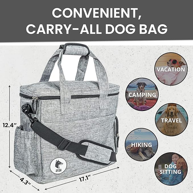 Grey Dog Travel Bag for Supplies