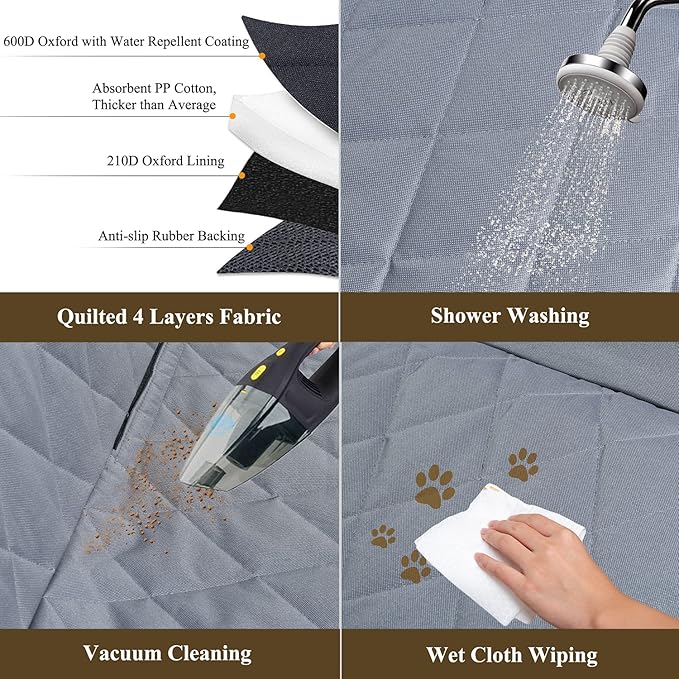 VIVAGLORY Dog Car Seat Covers