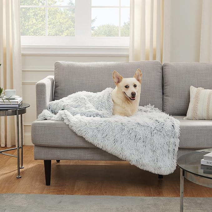 Best Friends by Sheri Calming Shag Fur Pet Throw Blanket 40"x50"