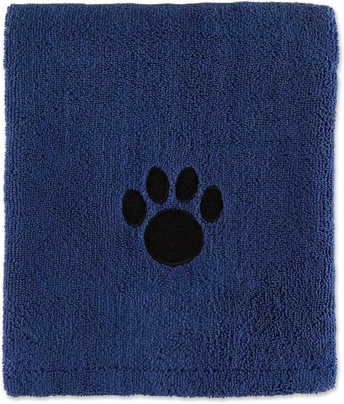 Bone Dry Pet Grooming Towel Collection Absorbent Microfiber X-Large 41x23.5", Embroidered