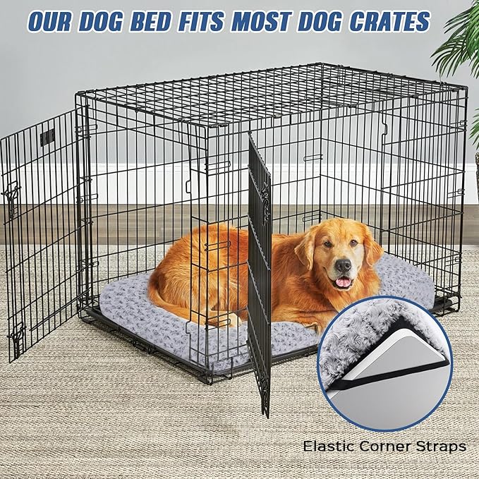 Plush Dog Crate Beds 36" x 23" x 3")