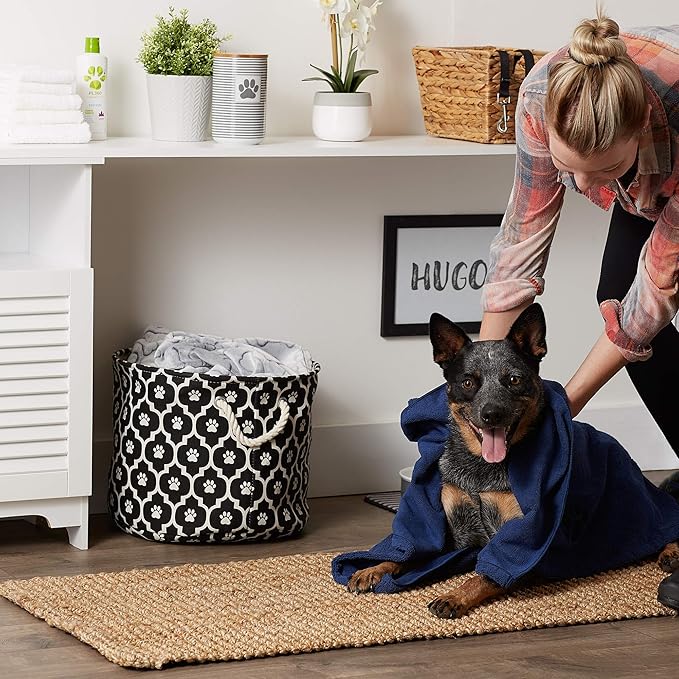 Bone Dry Pet Grooming Towel Collection Absorbent Microfiber X-Large 41x23.5", Embroidered