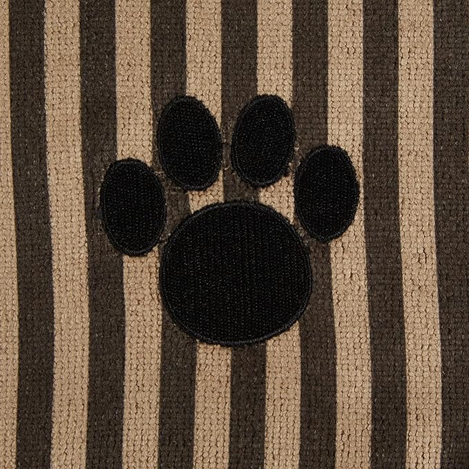 Bone Dry Pet Grooming Towel Collection Absorbent Microfiber X-Large 41x23.5", Striped
