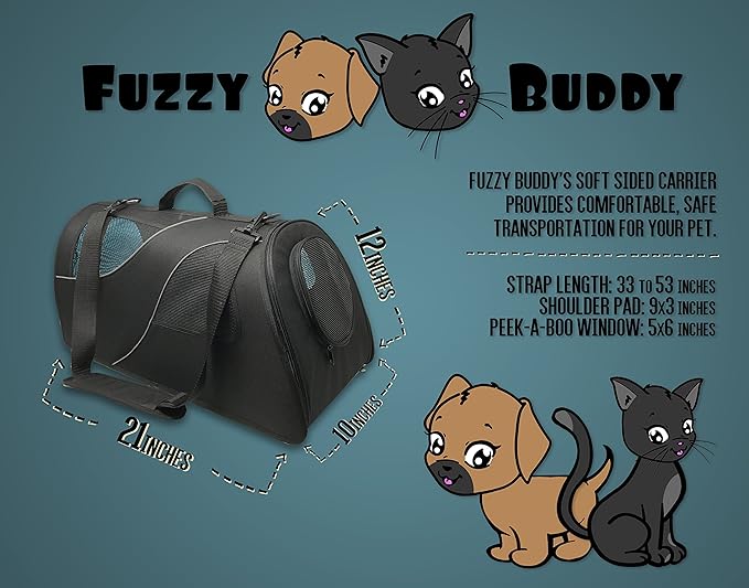 Soft-Sided Pet Carrier for Small Dogs and Cats