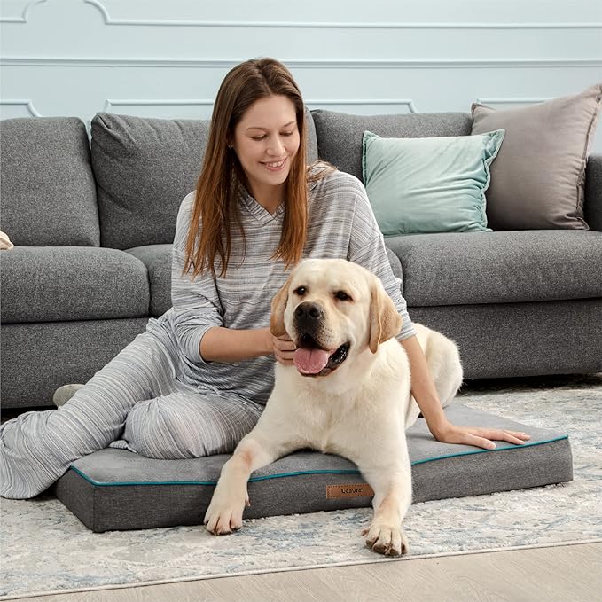 Lesure Dog Bed Cover Flannel 41x29x3.5 Inches