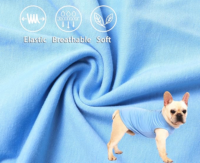 Dog Lightweight Shirts Costumes,2 Pack,L