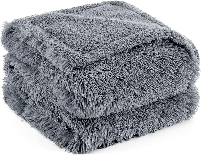 Bedsure Waterproof Dog Blankets for Large Dogs 60"x80", Grey