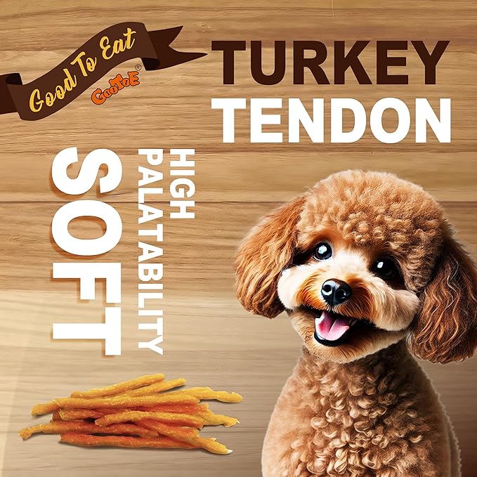 Gootoe Soft Turkey Tendon Dog Treats – 100% USA-Sourced 1 lb 1)