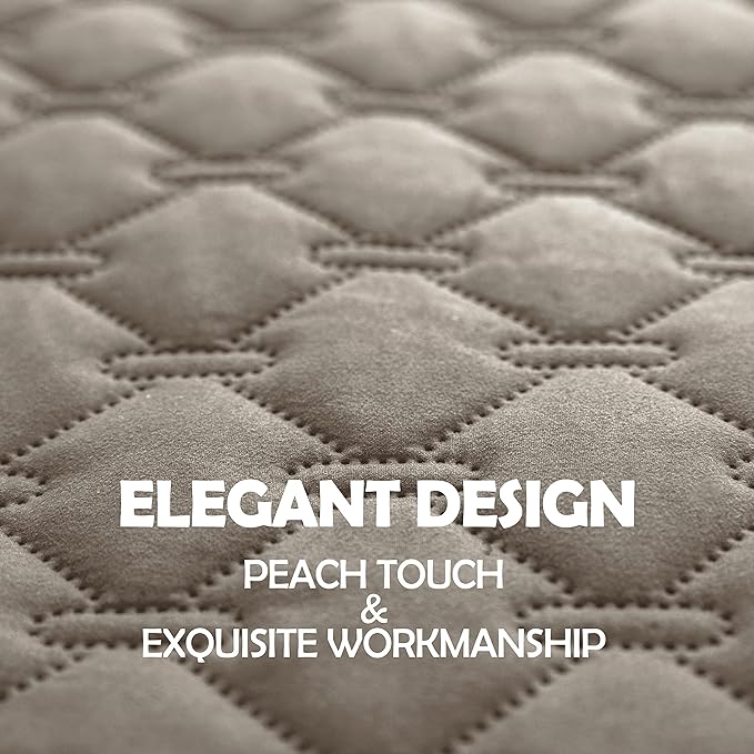 gogobunny 100% Double Sided Waterproof Dog Blanket Soft Pet Bed Cover Reversible Protect Furniture Couch Sofa Car for Puppy Large Dog Cat (Dark Stone/Light Stone 82x82 Inch 1))