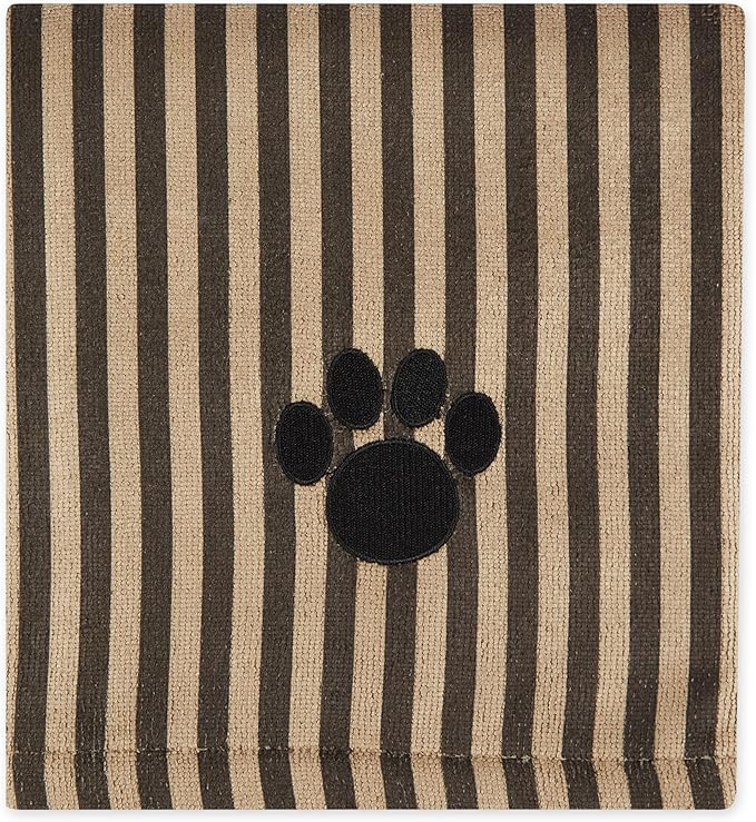 Bone Dry Pet Grooming Towel Collection Absorbent Microfiber X-Large 41x23.5", Striped