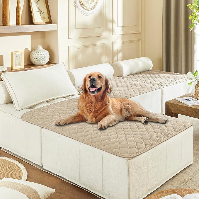 gogobunny 100% Double-Sided Waterproof Dog Bed Cover Pet Blanket Sofa Couch Furniture Protector for Puppy Large Dog Cat (40x50 Inch 1), Dark