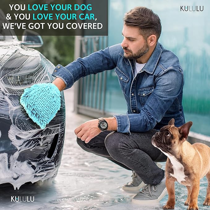 KULULU Dog Car Seat Cover for Back Seat 100% Waterproof (60" W 64" L))