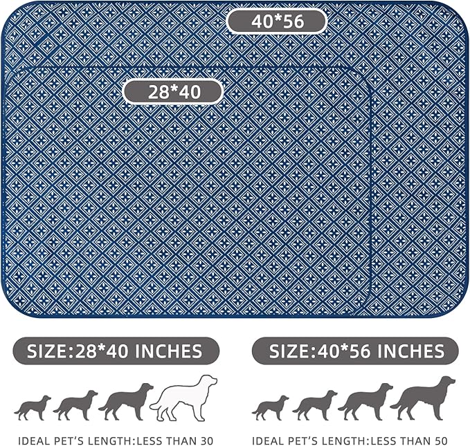 DaysU Reversible Waterproof Dog Blanket for Couch 28 x 40 Inches