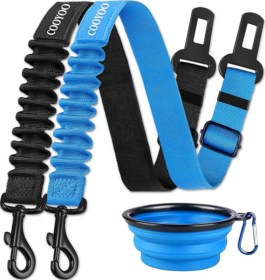 COOYOO Dog Seat Belt 3 Piece