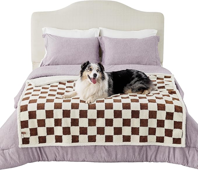 Lesure Waterproof Dog Blanket for Large Dogs 3D Textured