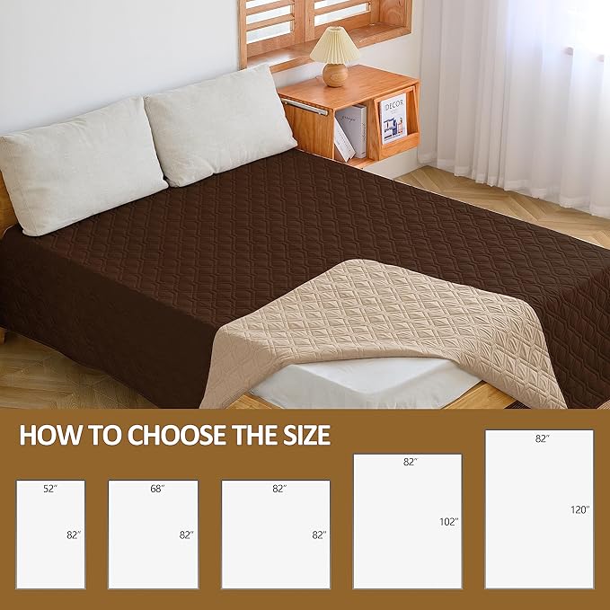 Waterproof Dog Bed Covers for Couch Protection Dog Pet Blanket Furniture Protector (82"x120"