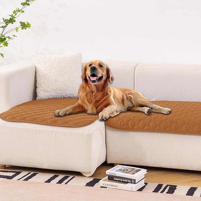 gogobunny 100% Double-Sided Waterproof Dog Bed Cover Pet Blanket Sofa Couch Furniture Protector for Puppy Large Dog Cat (32x53 Inch 1), Dark