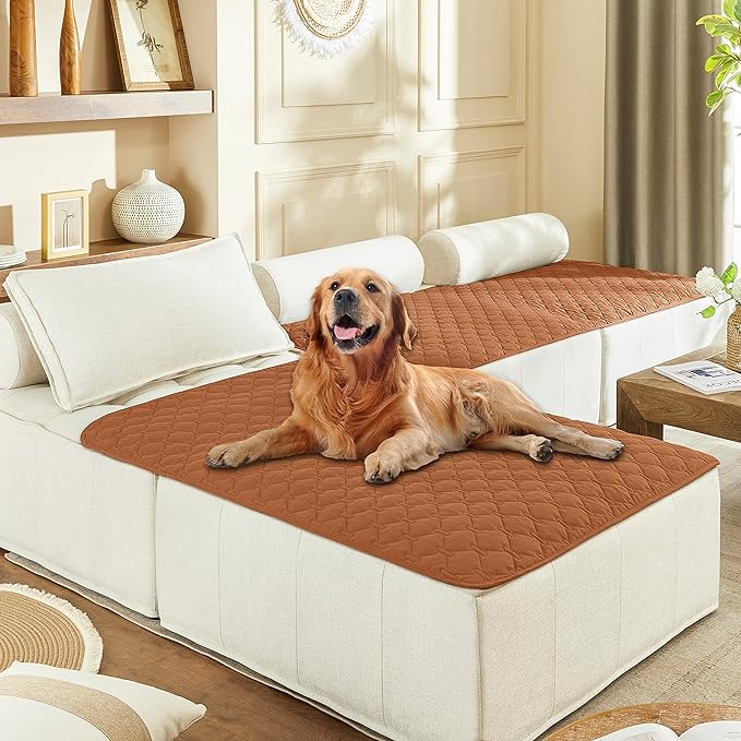 gogobunny 100% Double-Sided Waterproof Dog Bed Cover Pet Blanket Sofa Couch Furniture Protector for Puppy Large Dog Cat (40x50 Inch 1), Dark