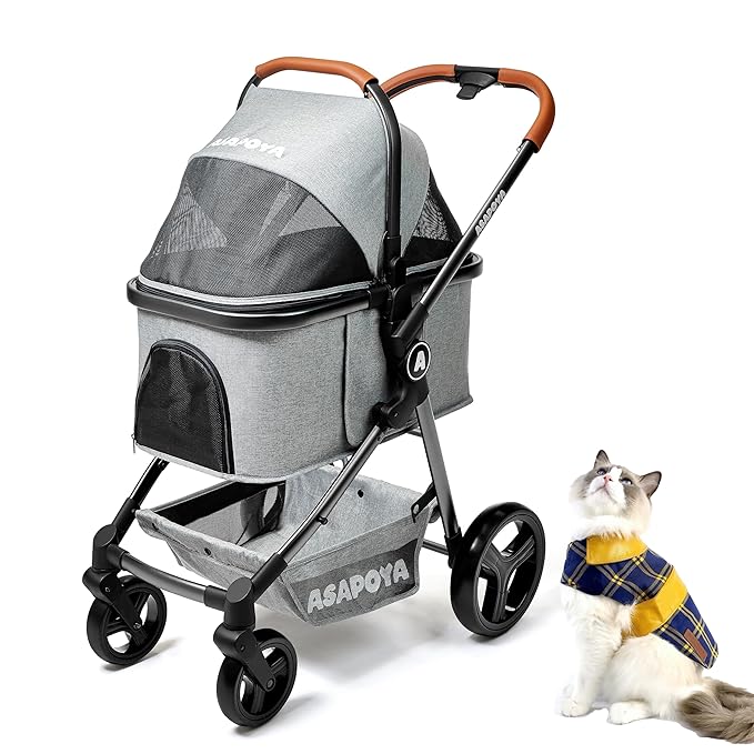 Pet Stroller for Dog and Cat 4 Wheeler 45lbs Capacity