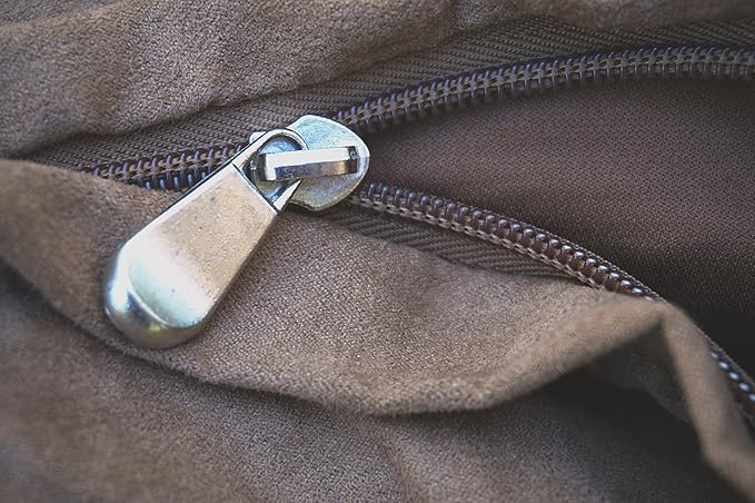 Dogbed4less External Pet Bed Cover with Zipper Liner for Small to Medium Dog Cat 35"X20"x4", Brown
