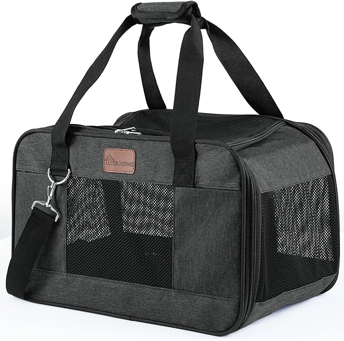 YITAHOME Pet Carrier for Medium Cats and Puppies 20lbs, Airline