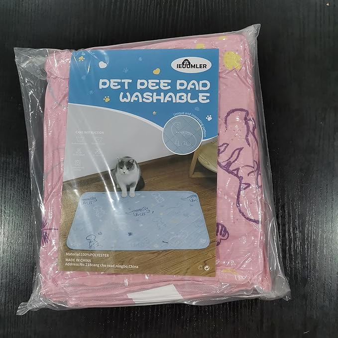 IEUUMLER Washable Pee Pads for Dogs 2 Pack EU007 (Gray 30"X20"-2pcs)