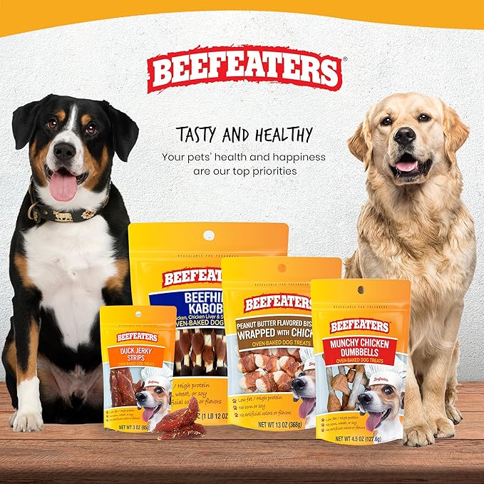 Beefeaters Duck Jerky Strip Treats for Dogs 38 oz