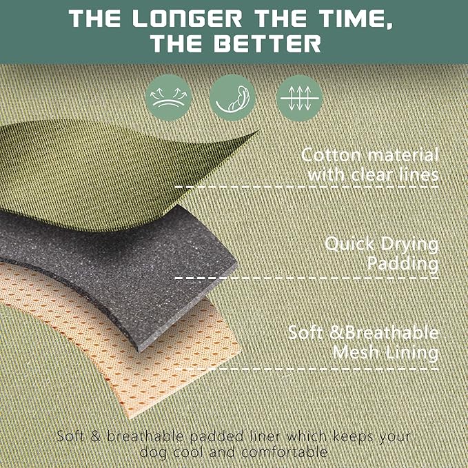 BUMBIN Tactical Dog Harness for Medium Dogs No Pull