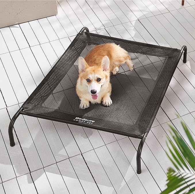 Bedsure Medium Elevated Outdoor Dog Bed