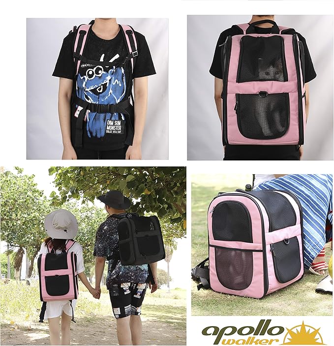 apollo walker Pet Carrier Backpack for Large/Small Cats and Dogs