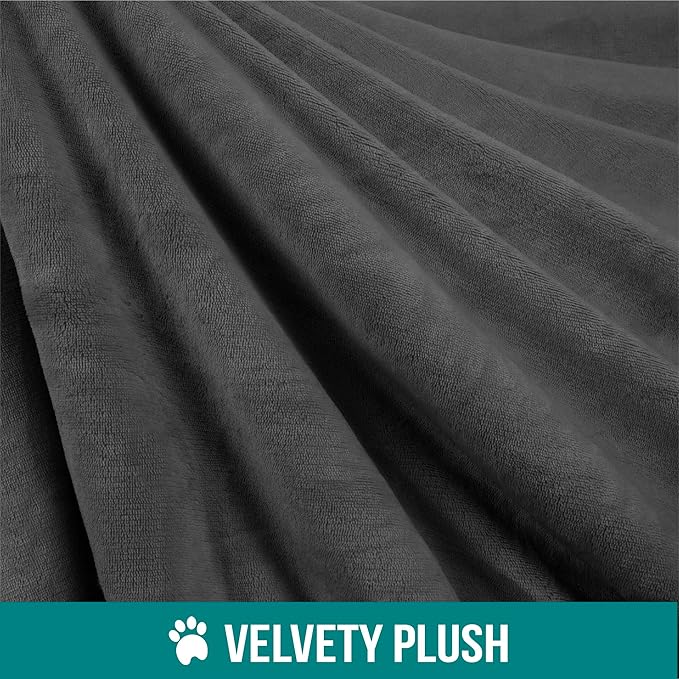 PetAmi WATERPROOF Dog Blanket for Medium Large Dog 60x40 Gray