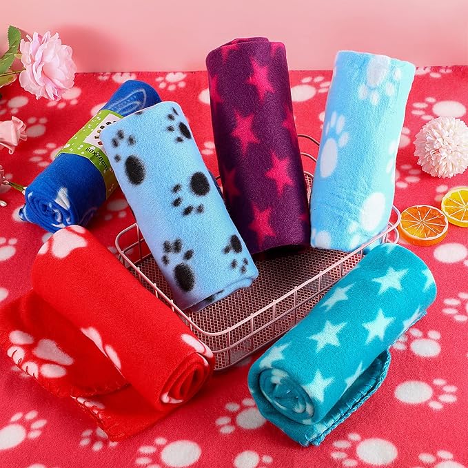 Tatuo 12 Pieces Puppy Blanket for Litter Dog