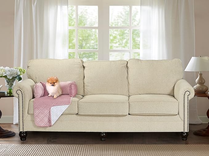 Brilliant Sunshine Premium Pink Silky Velvet Pet Sofa Bed