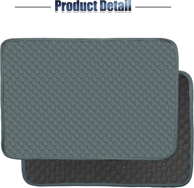 X AUTOHAUX 2Pcs Dog Seat Cover Reuse Car 150x90cm Grayblue