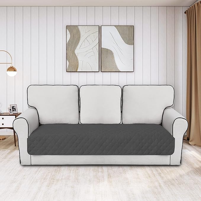 Easy-Going 100% Waterproof Dog Bed Cover, Non-Slip Pet Blanket for Furniture, Washable Couch Cover, Repleasement Sofa Cover (40X50 in, Dark Gray)