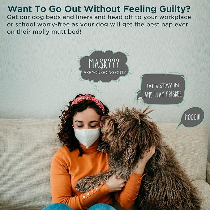 Molly Mutt Dog Bed Cover 42”x5’’ - 100% Cotton