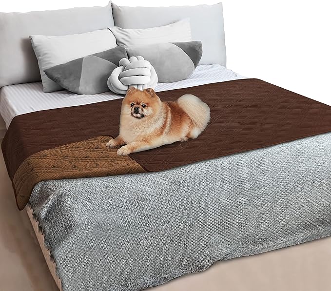 PetAmi Waterproof Couch Cover for Dogs 52x82 Brown