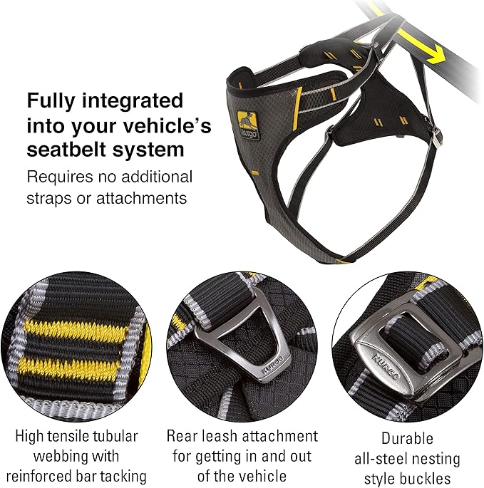 Kurgo Impact Dog Car Harness 108 lbs,