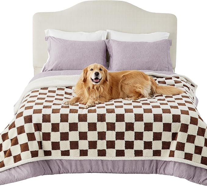 Lesure Waterproof Dog Blanket for Large Dogs 3D Textured