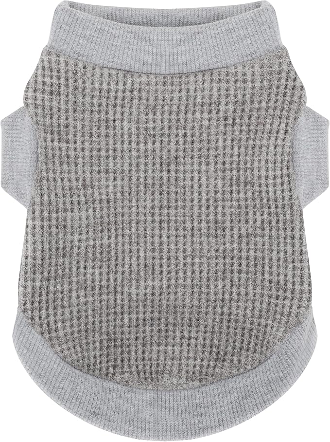 Cozy and Functional Dog Shirts for Small Puppies: Stretchable Gray Attire with Easy-On Design, Ideal for Chihuahuas and Yorkies - Enhance Comfort and Playfulness on Chill Days XX-Large