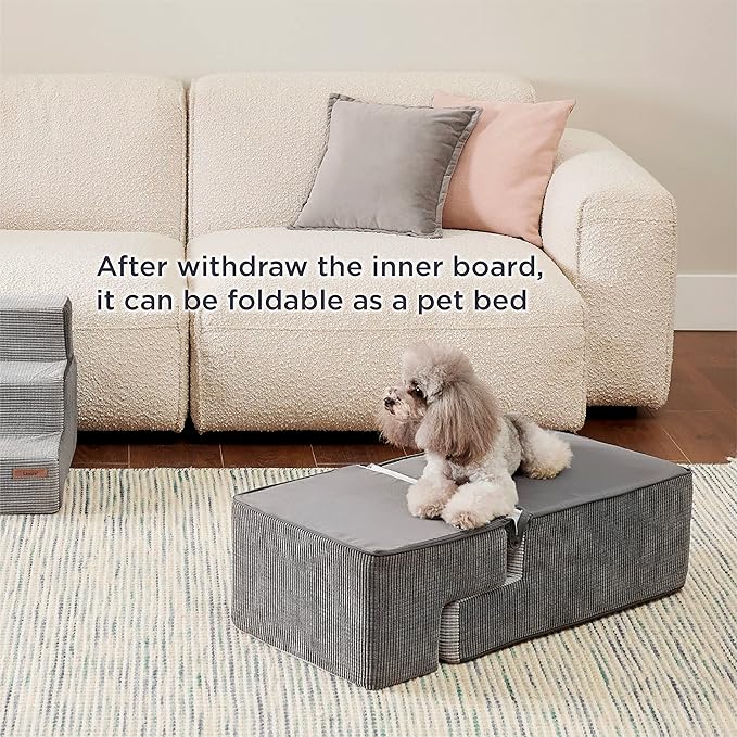 Lesure Dog Stairs for Small Dogs 4 Steps