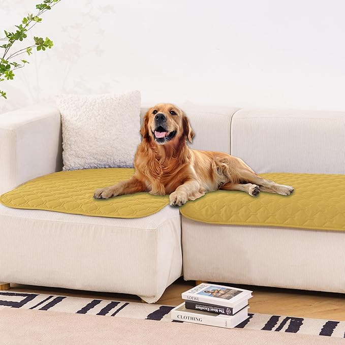 gogobunny 100% Double-Sided Waterproof Dog Bed Cover Pet Blanket Sofa Couch Furniture Protector for Puppy Large Dog Cat (32x53 Inch 1), Dark