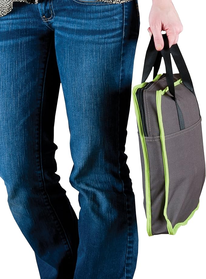 K&H Pet Products Classy Go Pet Carrier Brown/Lime 21" x 10" x 10.5"